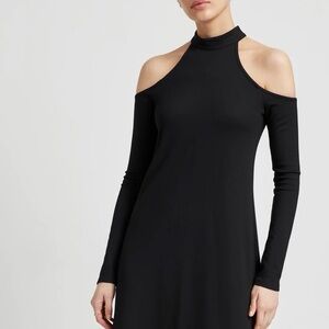 Karlene Dress by Marcella Chic Black Cold Shoulder Long Sleeve Dress